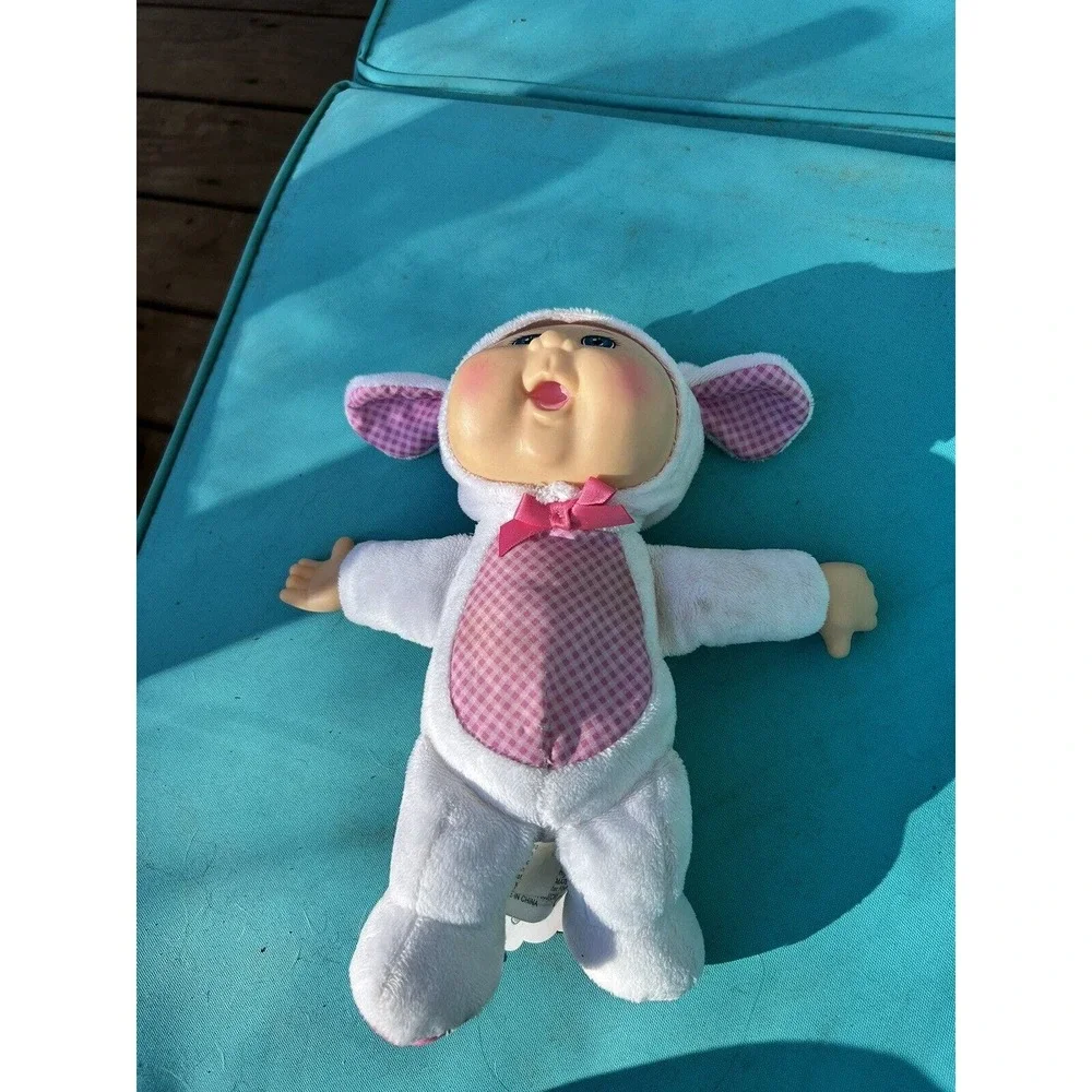 Cabbage Patch Kids Vintage With Bunny Costumes Pink Blue Eyes Easter - Picture 3 of 5